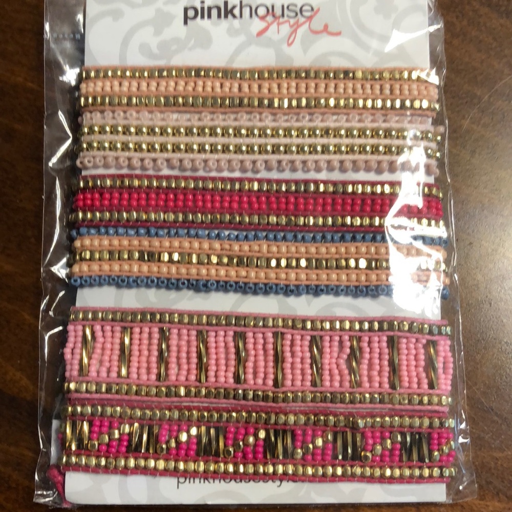 COPY - Pinkhouse Bracelets-Pack of 6 - Coral